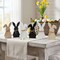 7-Piece Easter Bunny Garland – Wooden Beaded Mantel Banner with 6 Rabbits for Spring & Easter Home Decor